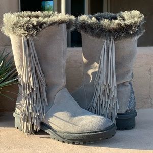 PRICE FIRM❣️ Sam Edelman Suede Fringe Boots!